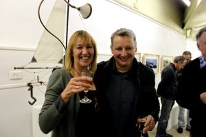 Graeme Altmann and Jude Stewart at the ‘Coastal Boy’ at the Outlaw Gallery