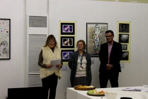 Speakers at the WRAD ‘Art in Schools’ group show at the Outlaw Gallery